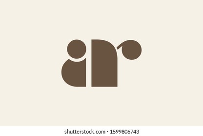 ar or ra and a or r Letter Initial Logo Design Template Vector Illustration