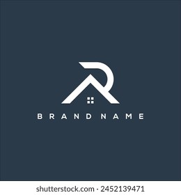 AR, RA and R real estate logo vector