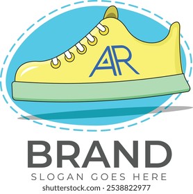 AR Shoe Vector Logo Design Template