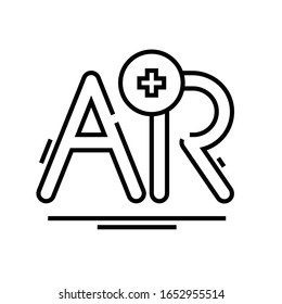 Ar system line icon, concept sign, outline vector illustration, linear symbol.