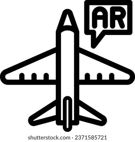 AR training icon Augmented Reality vector