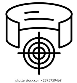 AR Training icon line vector illustration
