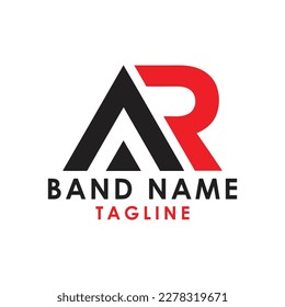 alfabeto de diseño del logotipo de la tipografía de la ar 