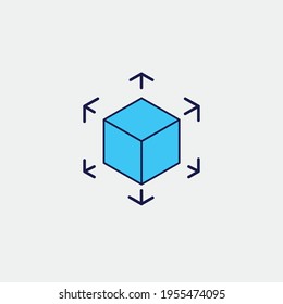 AR view augmented vector icon technology