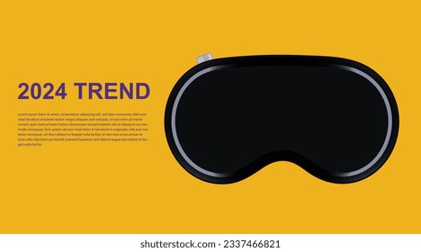 AR VR 2024 The Pathway to Augmented Reality's Transformation in yellow background