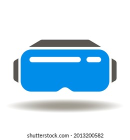 AR VR Reality Mask Vector Icon. Augmented Reality Glasses Symbol.