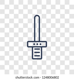 Ar wand icon. Trendy linear Ar wand logo concept on transparent background from Artificial Intellegence and Future Technology collection