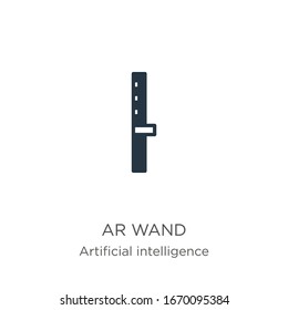 Ar wand icon vector. Trendy flat ar wand icon from augmented reality collection isolated on white background. Vector illustration can be used for web and mobile graphic design, logo, eps10