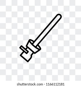 Ar wand vector icon isolated on transparent background, Ar wand logo concept