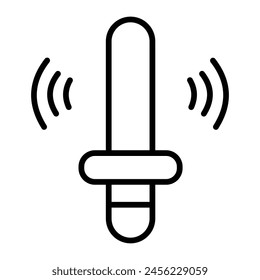 Ar Wand Vector Line Icon Design