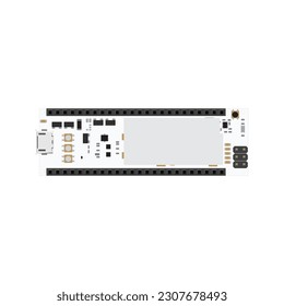 AR9331 and ATmega32u4 Circuit Board Vector Illustration Graphic designers can use this illustration to create visuals, diagrams, and educational materials related to embedded systems