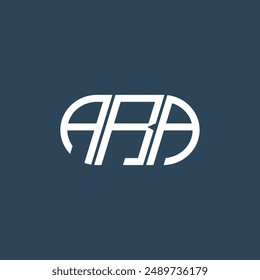 ARA abstraktes Monogramm Logo Design. ARA Monogramm einzigartiges modernes flaches abstraktes Buchstaben-Logo-Design.
