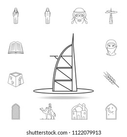 Arab building icon. Detailed set of Arab culture icons. Premium graphic design. One of the collection icons for websites, web design, mobile app on white background