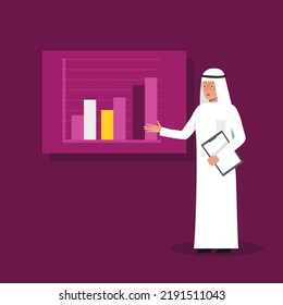 arab business man flat design