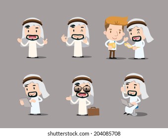 Arab businessman character - worker