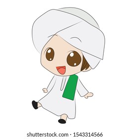 Arab child fun and happy
