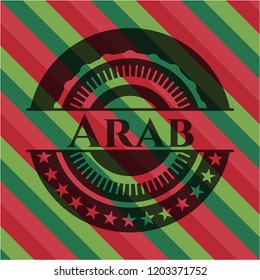 Arab christmas style badge..
