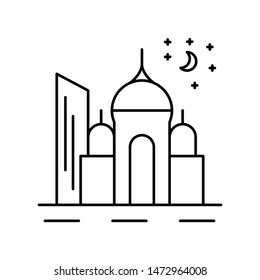 arab city line icon. Element of landscapes illustration icon. Signs and symbol icon for websites, web design, mobile app, UI, UX