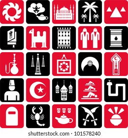 Arab countries icons