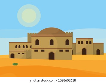 Arab desert town