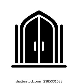 arab door icon vector isolated