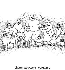 Arab family