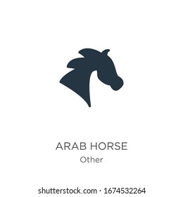 Arab horse icon vector. Trendy flat arab horse icon from other collection isolated on white background. Vector illustration can be used for web and mobile graphic design, logo, eps10