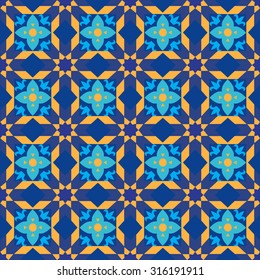 Arab Islamic seamless ornament. Islamic pattern bright colorful. Vector illustration.