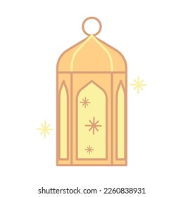 arab lamp icon isolated design