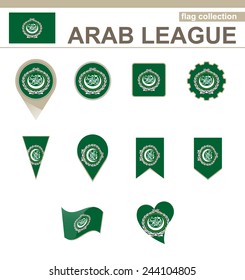 Arab League Flag Collection, 12 versions
