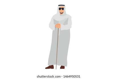 Arab man character illustration - Vector