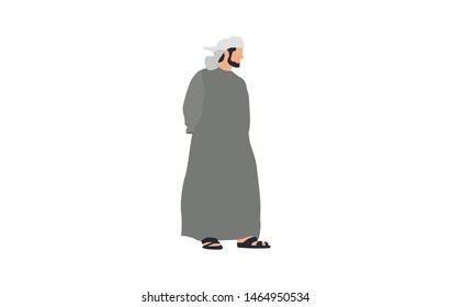 Arab man character illustration - Vector
