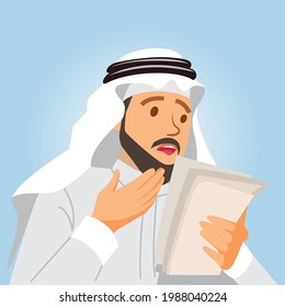 Arab Man Gets Worrying and Surprise