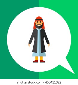 Arab man icon
