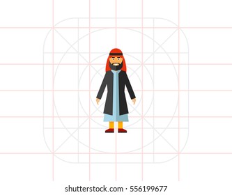 Arab man icon