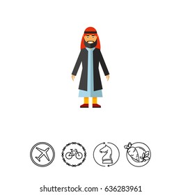 Arab man icon