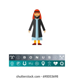 Arab man icon