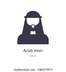 arab man icon. isolated arab man icon vector illustration from user collection. editable sing symbol can be use for web site and mobile app