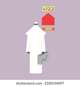 Arab man and woman business ideas