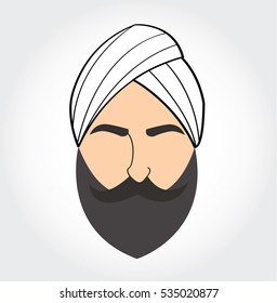 Arab men symbol , Arabian vector icon 