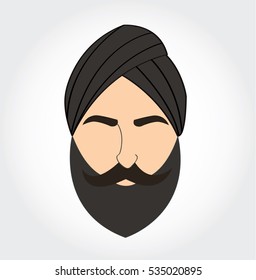 Arab men symbol , Arabian vector icon 