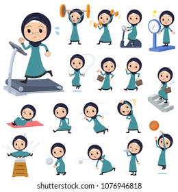 Arab old women Sports and exercise