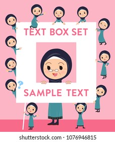 Arab Old Women Text Box Stock Vector (Royalty Free) 1076946815