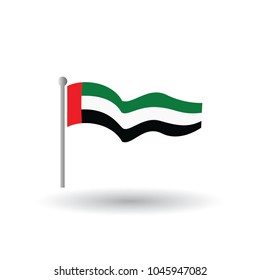 Arab original flag vector illustration colors and proportion national isolated emblem concept eps