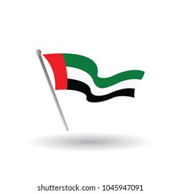 Arab original flag vector illustration colors and proportion national isolated emblem concept eps