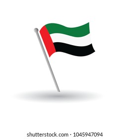 Arab original flag vector illustration colors and proportion national isolated emblem concept eps