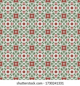 Arab ornament pattern seamless vintage tiles, Traditional ornate tiles. ideal for greeting card banner or wallpaper and background design.