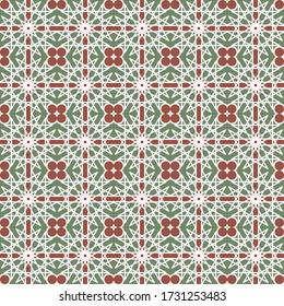 Arab ornament pattern seamless vintage tiles, Traditional ornate tiles. ideal for greeting card banner or wallpaper and background design.
