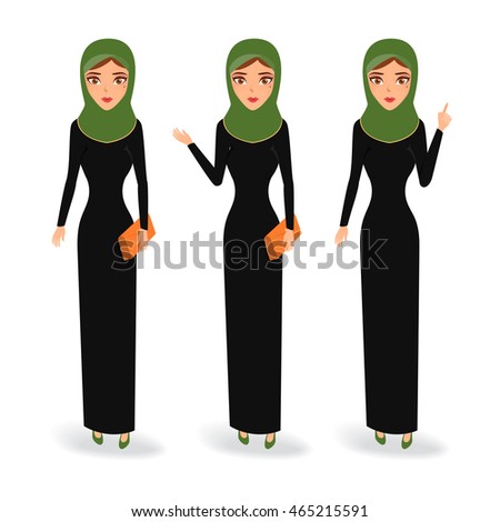 Arab people character.