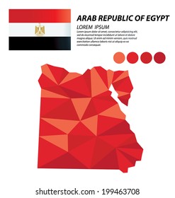 Arab Republic of Egypt geometric concept design